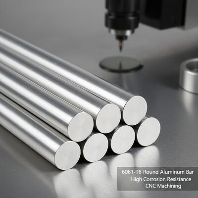6061 T6 CNC подвергая механической обработке алюминиевый круглый стержень большого диаметра с высокой коррозионной стойкостью
